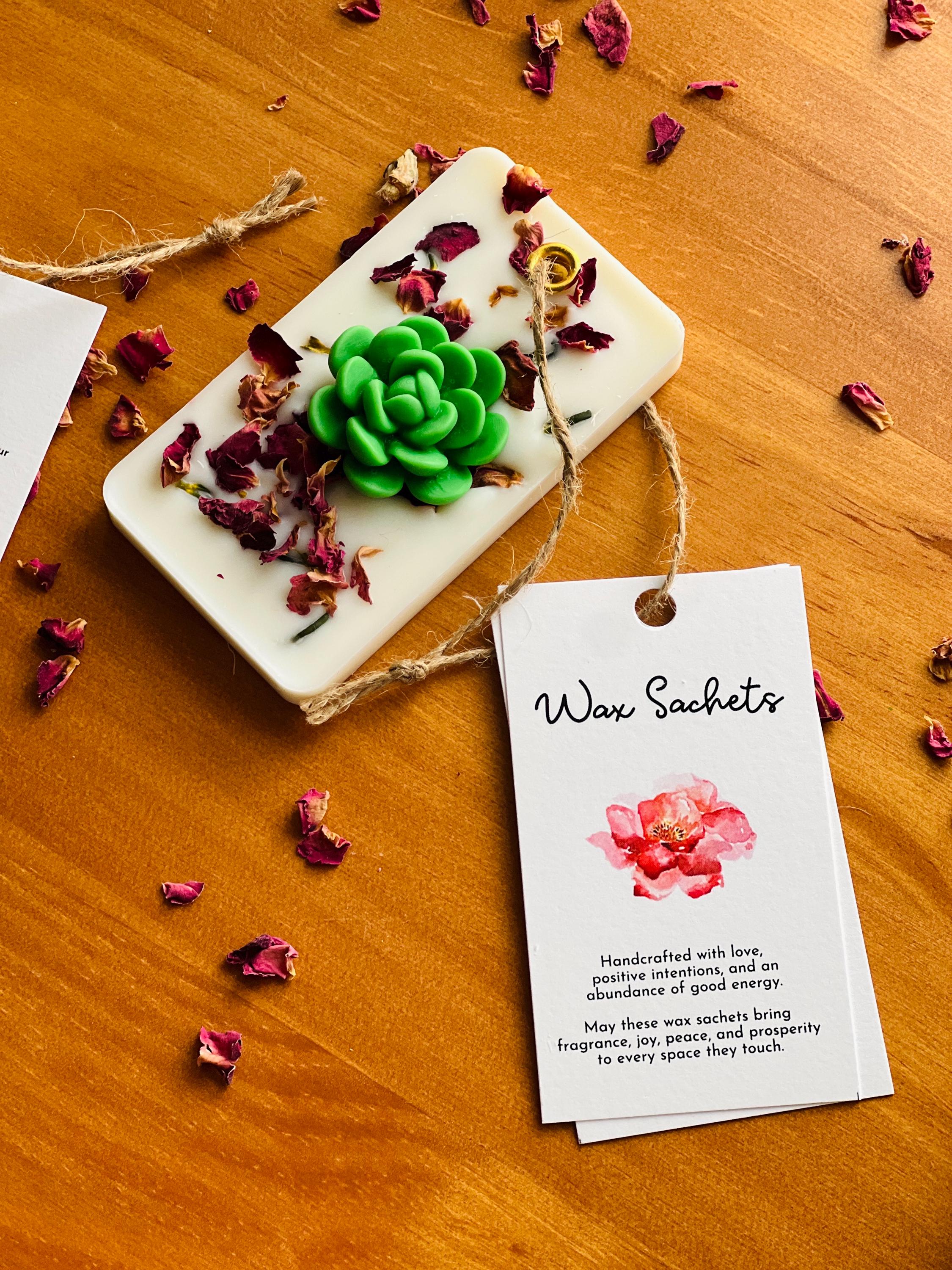 Wax Sachets Scented | Room Freshner for Closets | Car Freshner | Party Favors | Return Gifts | Bridemaid Gifts Handmade Soy Wax Tablets
