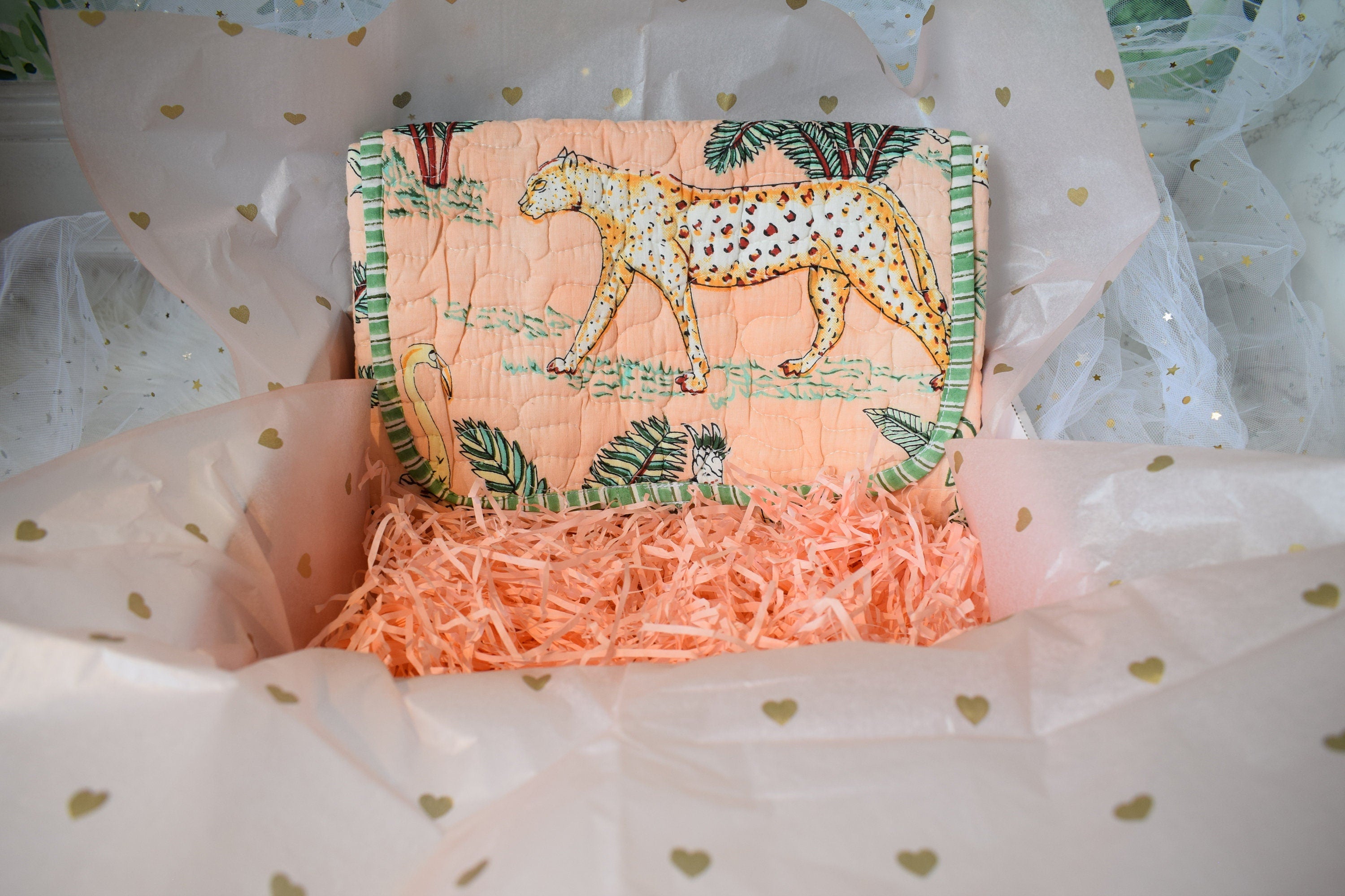 Newborn and Mom Gift Box  Baby Girl Gift  Mom Gifts  Block Printed Handmade Gift