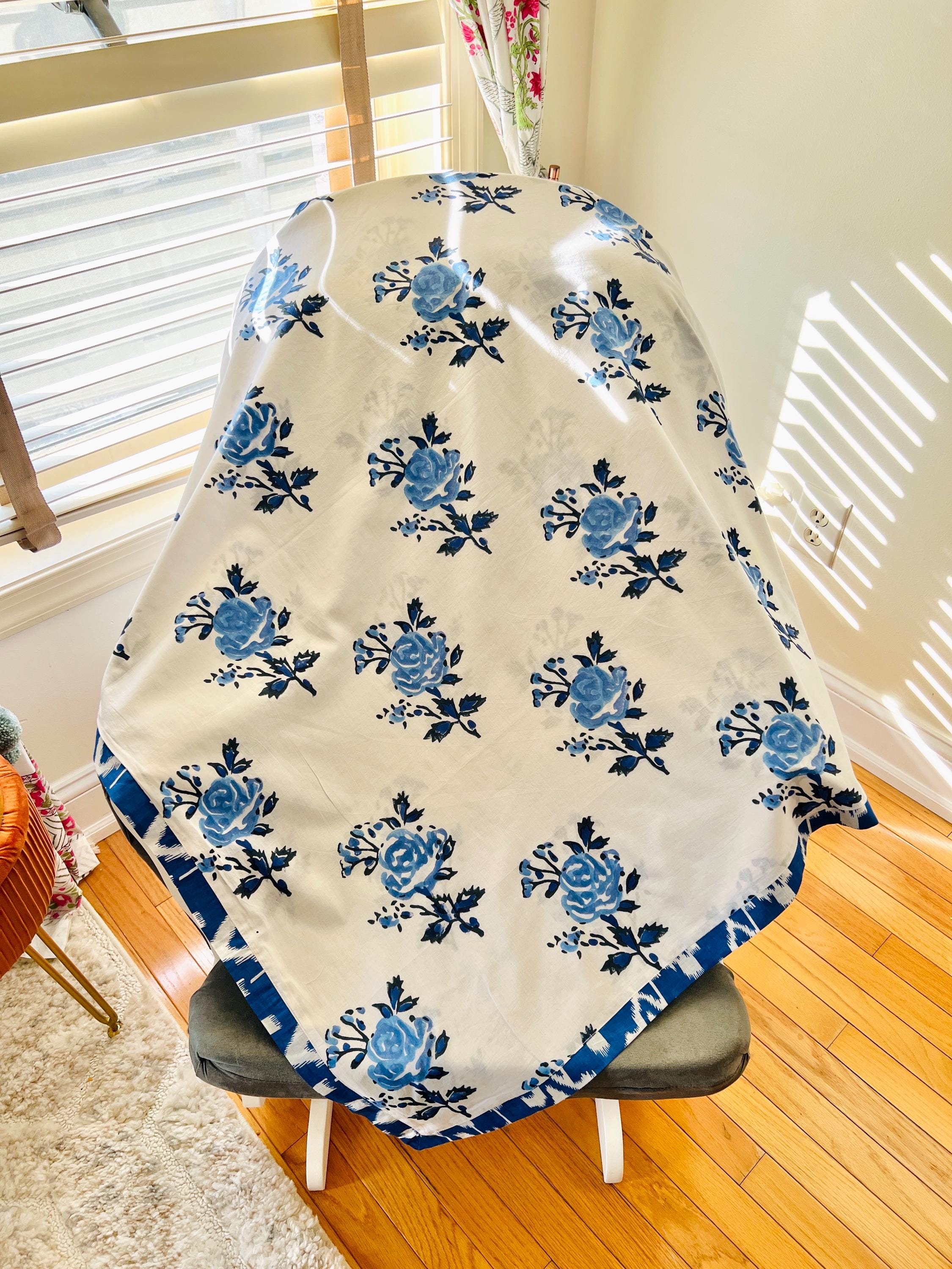 Set of 2 Soft Cotton Baby Swaddle Gender Neutral Newborn Gift for Baby Shower Handblock Printed Blanket Dohar Nursing Cover New Mom Gift