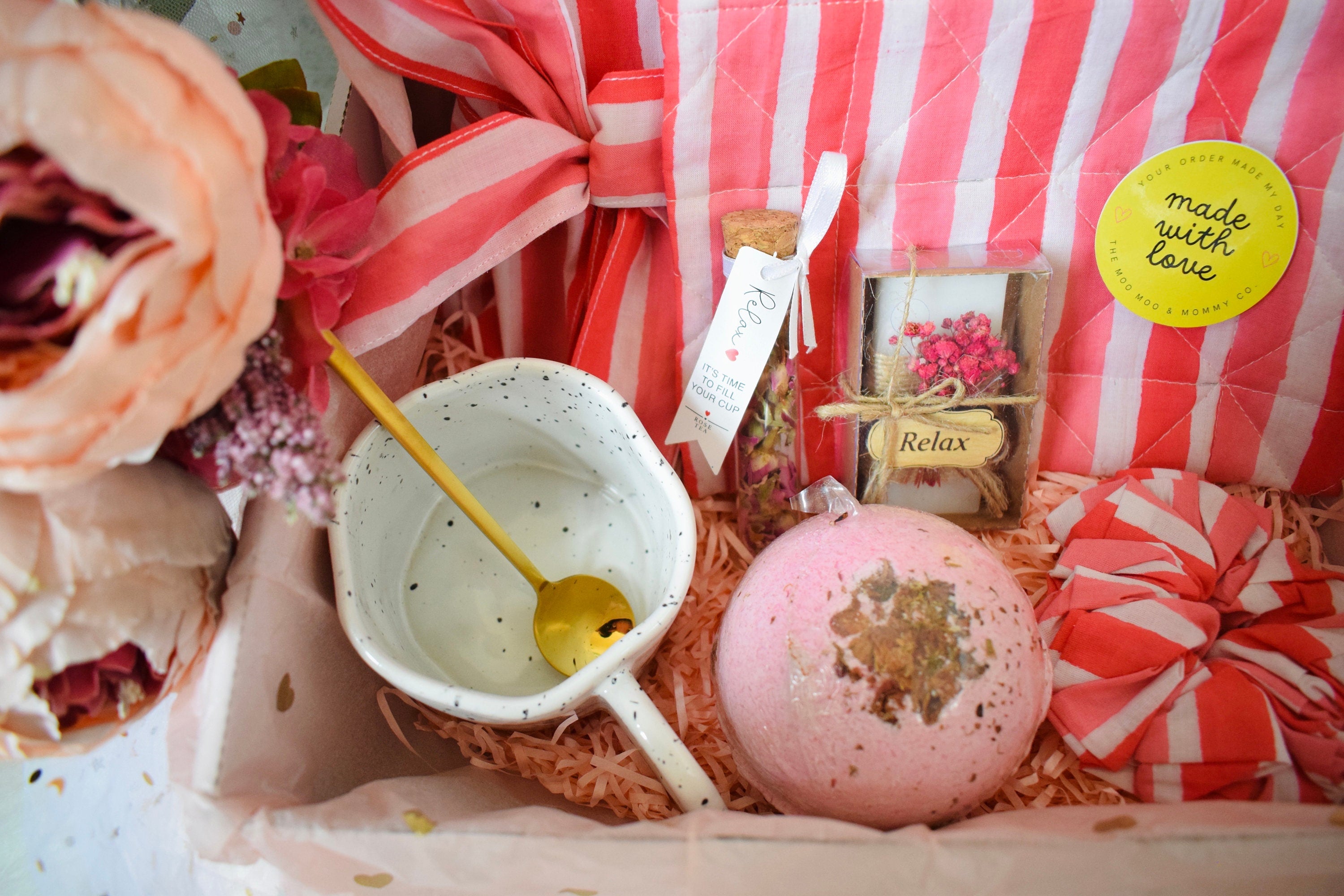 Spa Set Self Care Gift Box | Ultimate Relaxation Kit with Handcrafted Essentials | Perfect Self-Care Package for Women | Birthday Gift Ideas