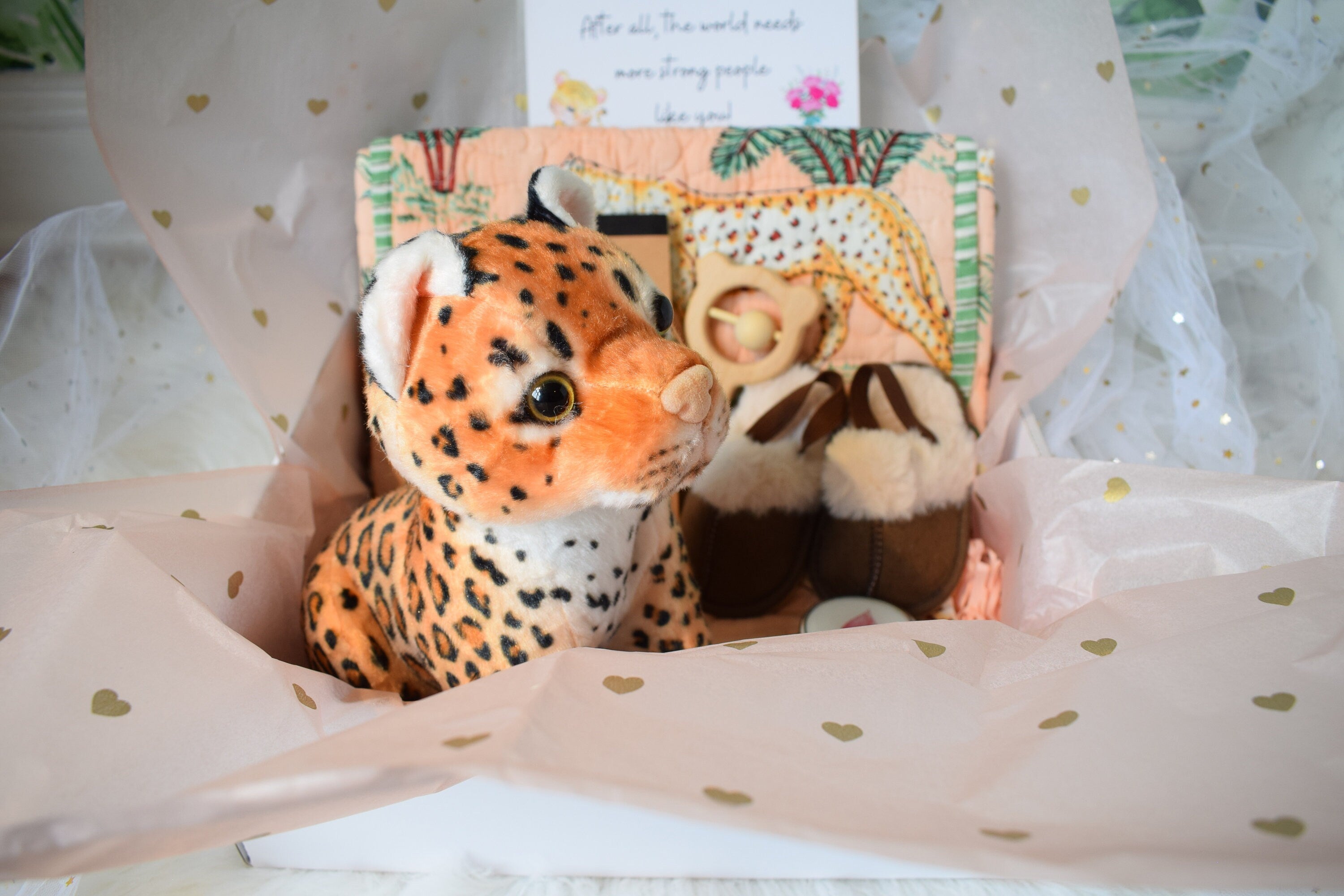 Newborn and Mom Gift Box  Baby Girl Gift  Mom Gifts  Block Printed Handmade Gift