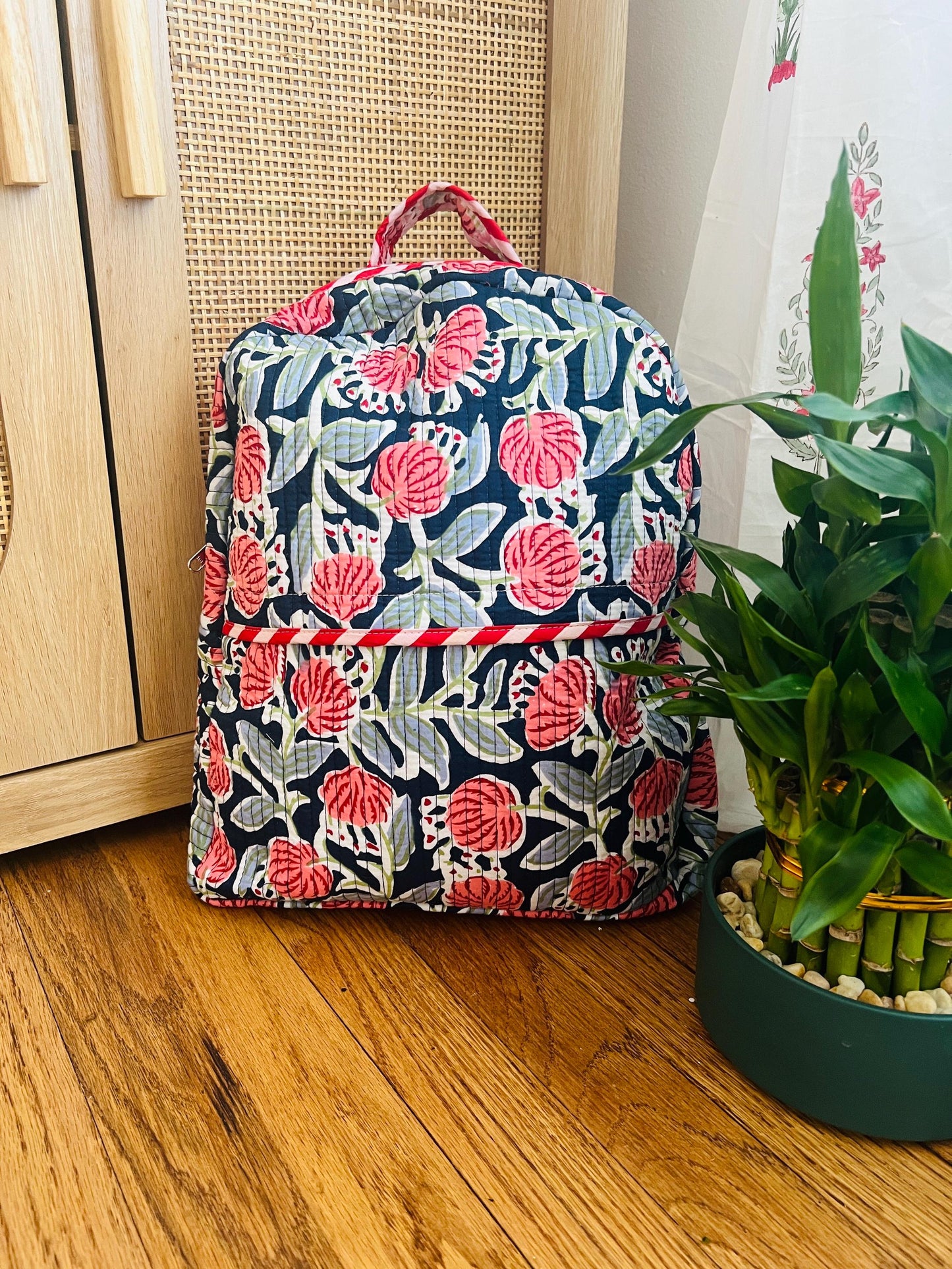 Birthday Gift for Girls Backpack Handmade Bag to College Gift Kids Library Book Bag Overnight Bag Travel Quilted Bag Project Bag Tweens