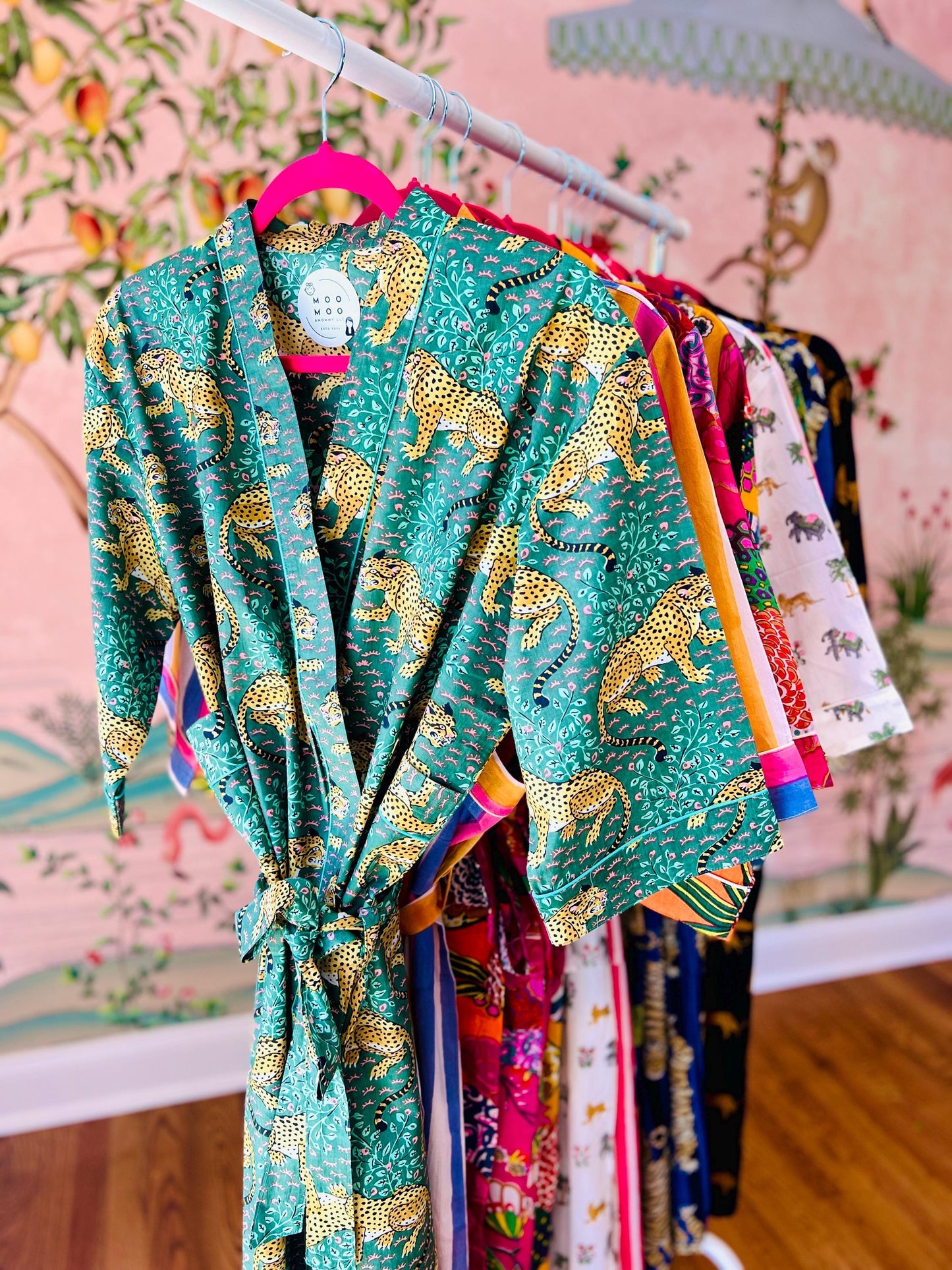 Beach Cover Up | Printed Kimono Robe | Spa Kit for her | Cotton Kimono | Unique Gift Box for Her Block Print Housecoat Summer Kimono Dress