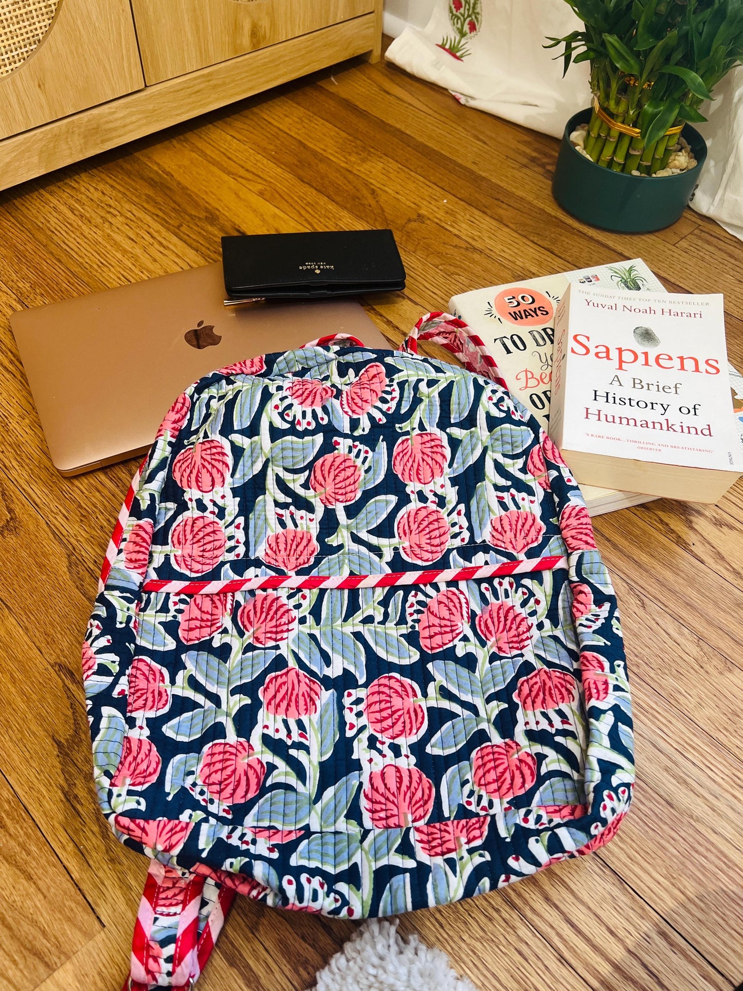 Birthday Gift for Girls Backpack Handmade Bag to College Gift Kids Library Book Bag Overnight Bag Travel Quilted Bag Project Bag Tweens