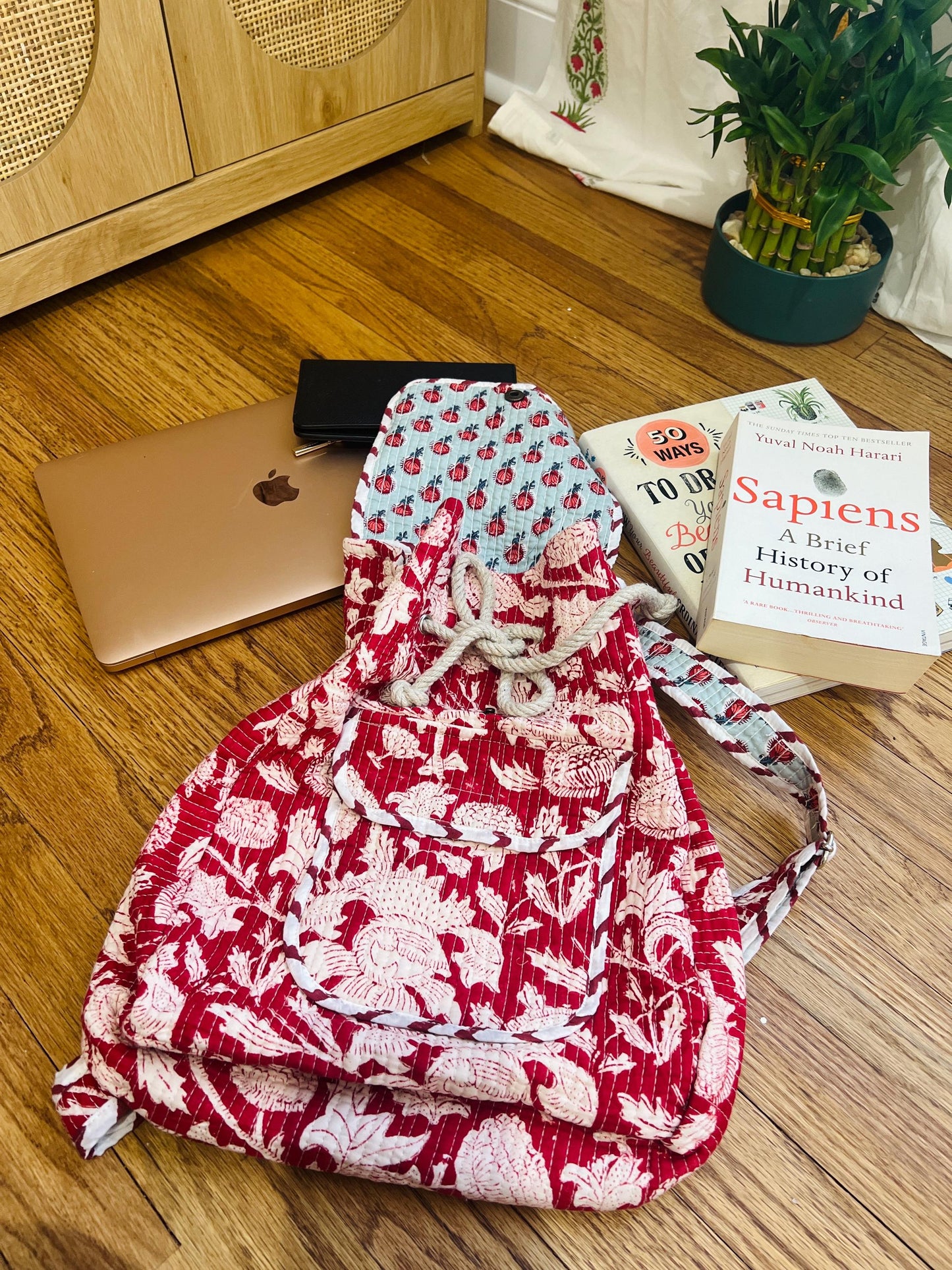 Birthday Gift for Girls Backpack Handmade Bag to College Gift Kids Library Book Bag Overnight Bag Travel Quilted Bag Project Bag Tweens