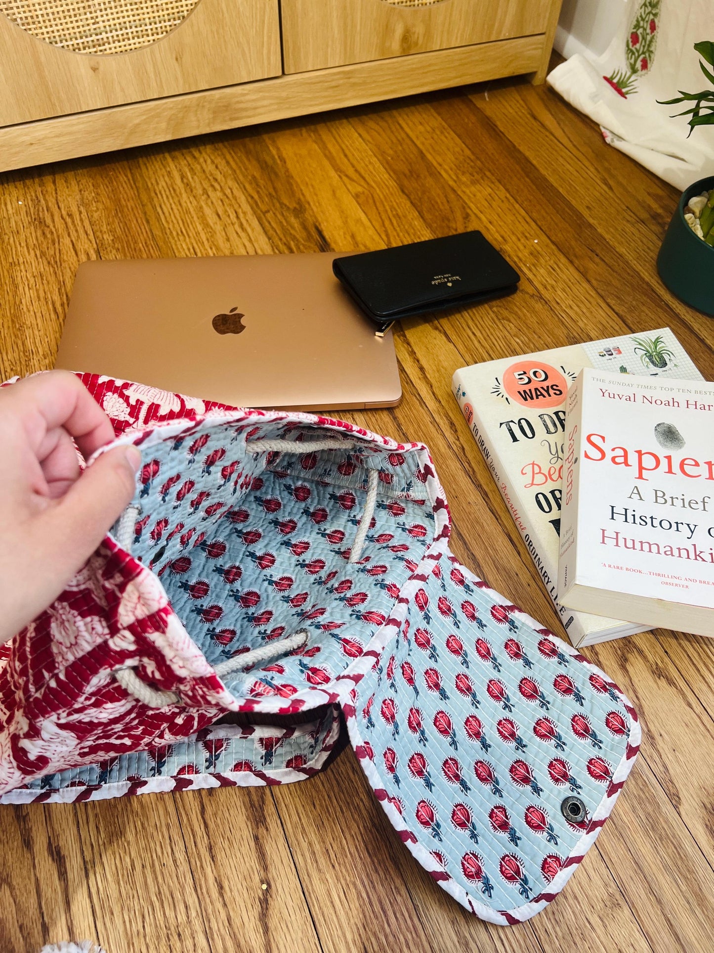 Birthday Gift for Girls Backpack Handmade Bag to College Gift Kids Library Book Bag Overnight Bag Travel Quilted Bag Project Bag Tweens