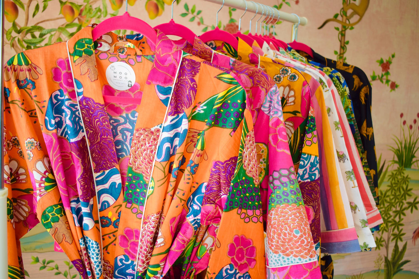 Beach Cover Up | Printed Kimono Robe | Spa Kit for her | Cotton Kimono | Unique Gift Box for Her Block Print Housecoat Summer Kimono Dress